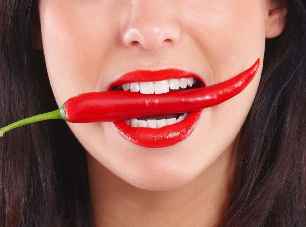 Close-up of a smile with immediate whitening results after treatment Loughborough