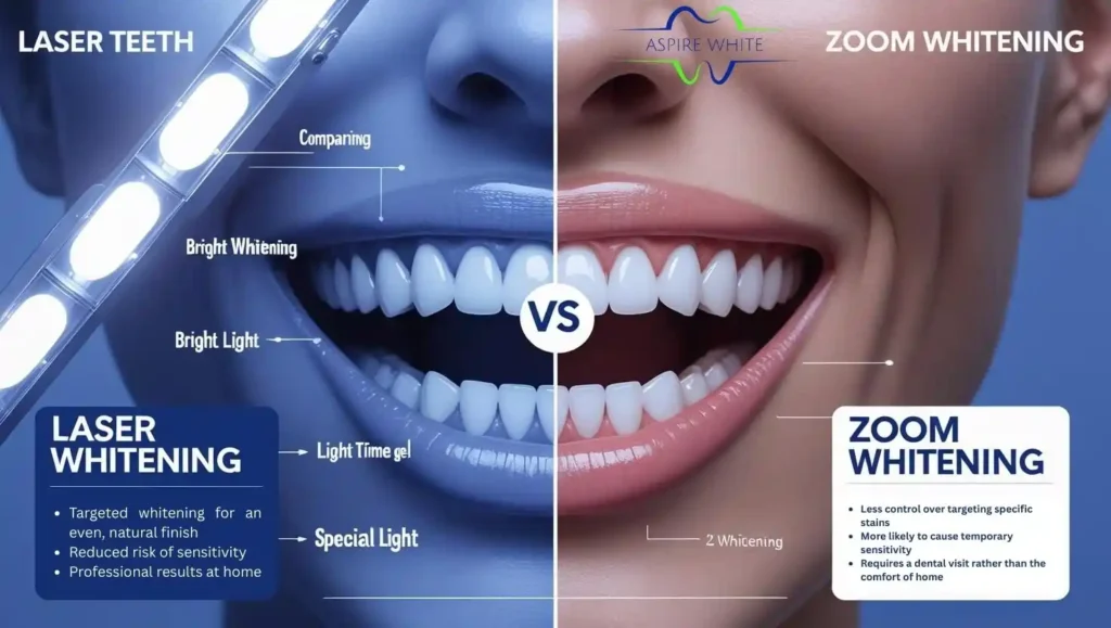 Laser Teeth Whitening vs. Zoom Whitening Loughborough